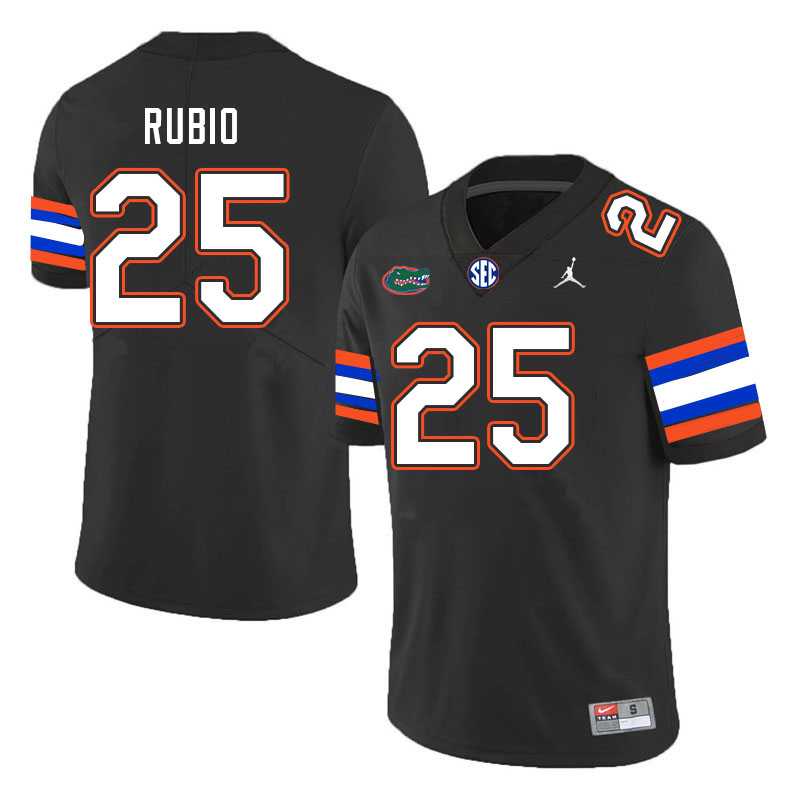 Men #25 Anthony Rubio Florida Gators College Football Jerseys Stitched Sale-Black